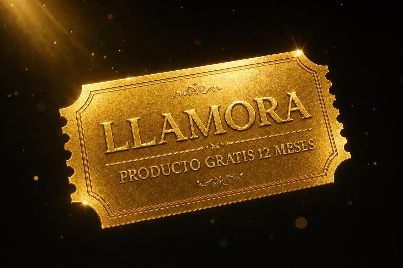 Ticket dorado Llamora